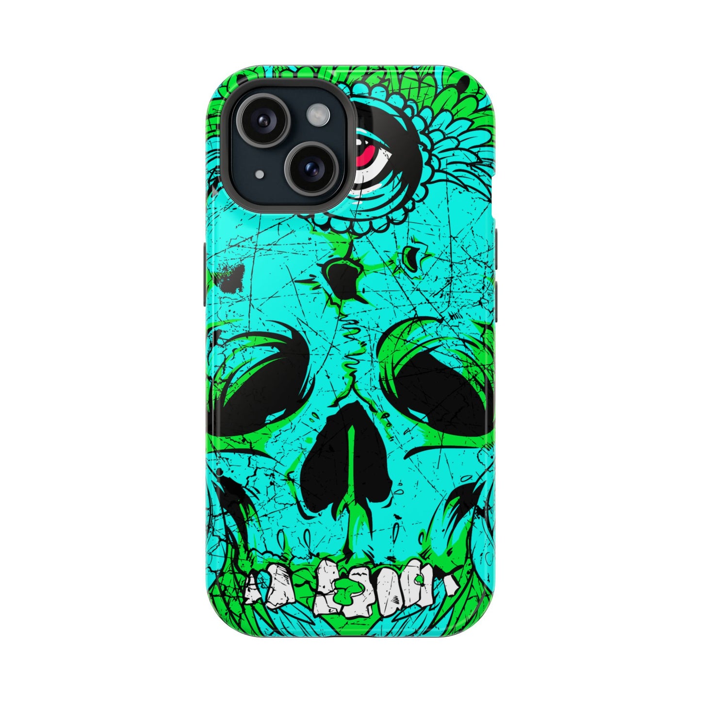 Skull Art MagSafe® iPhone Tough Case Dual Layer Robust