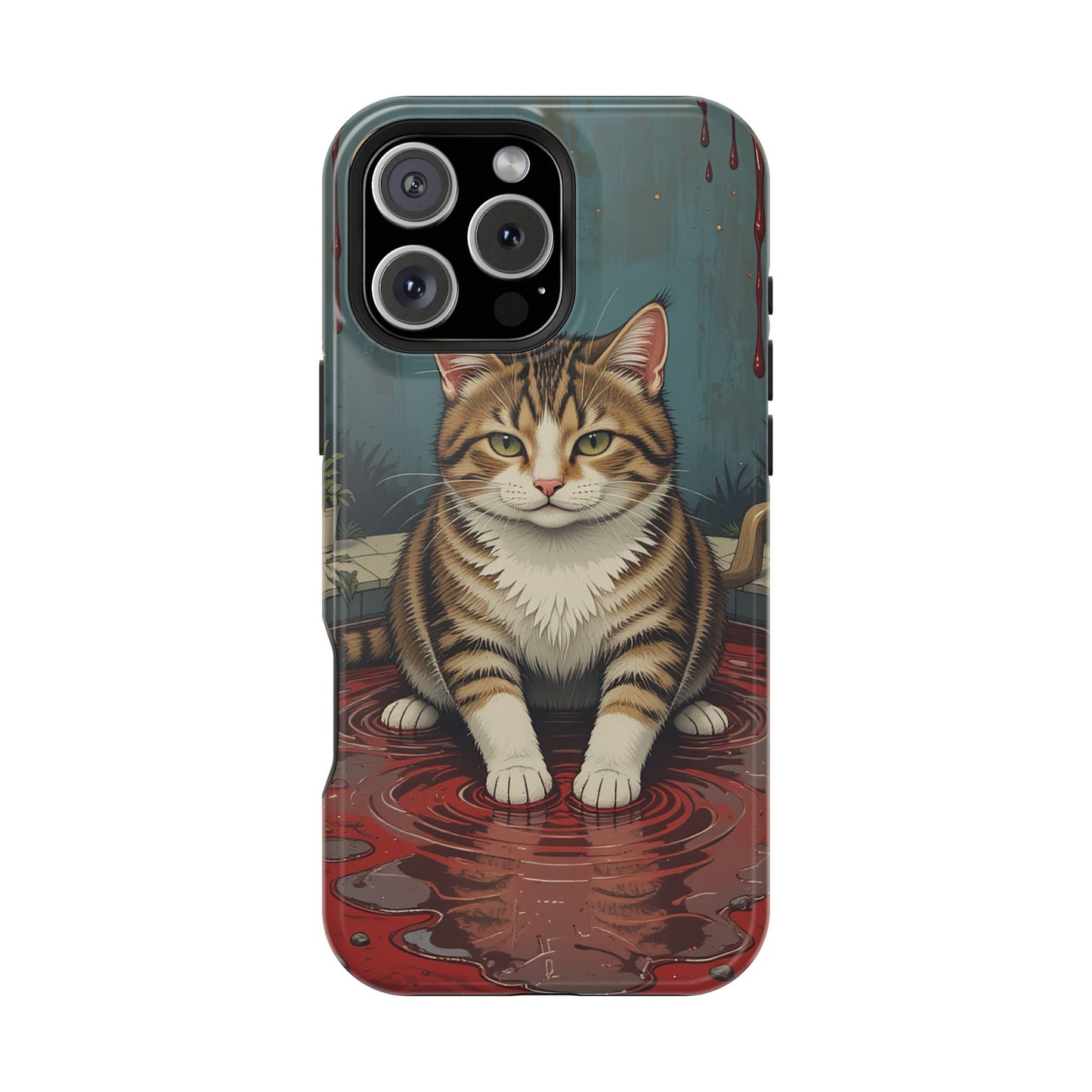 Playing Cat MagSafe® iPhone Tough Case Dual Layer Robust