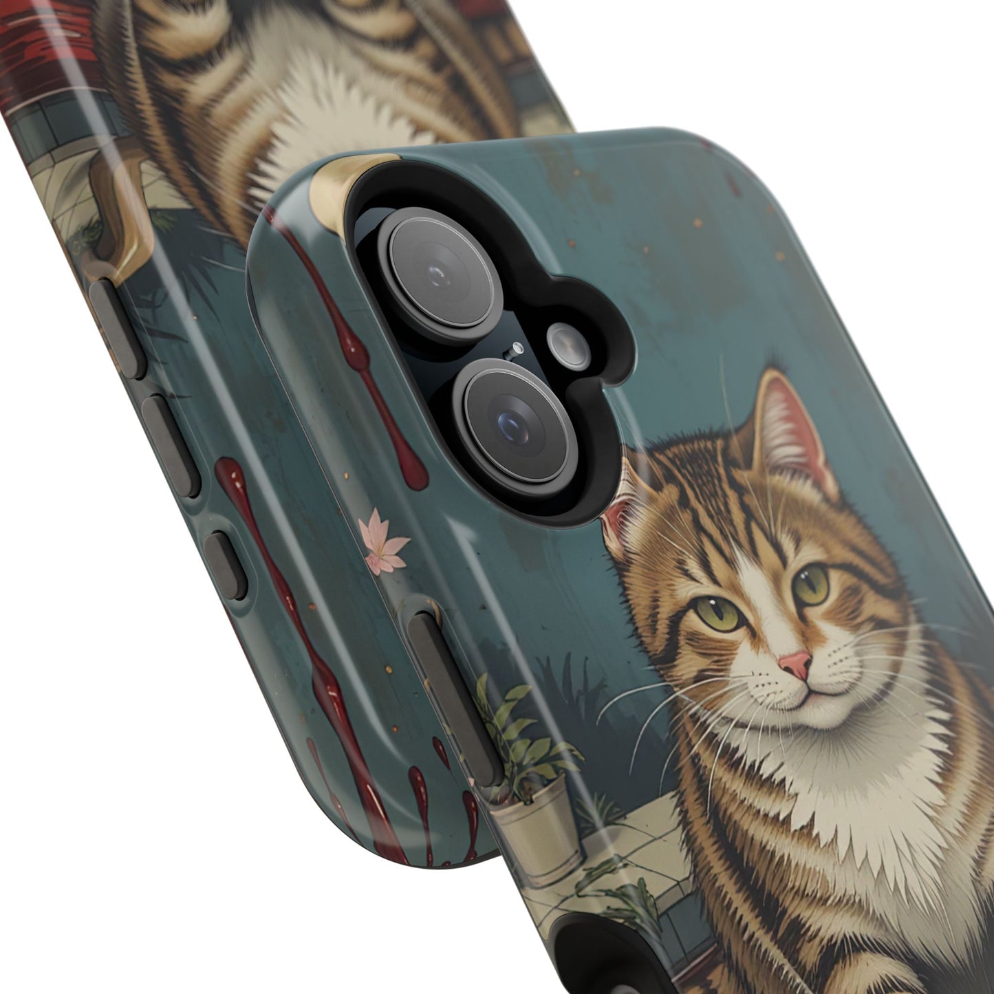 Playing Cat MagSafe® iPhone Tough Case Dual Layer Robust