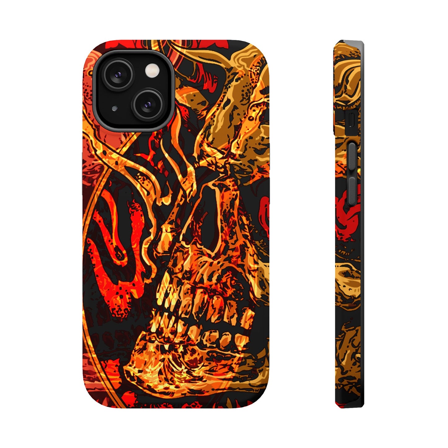 Skull Art MagSafe® iPhone Tough Case Dual Layer Robust