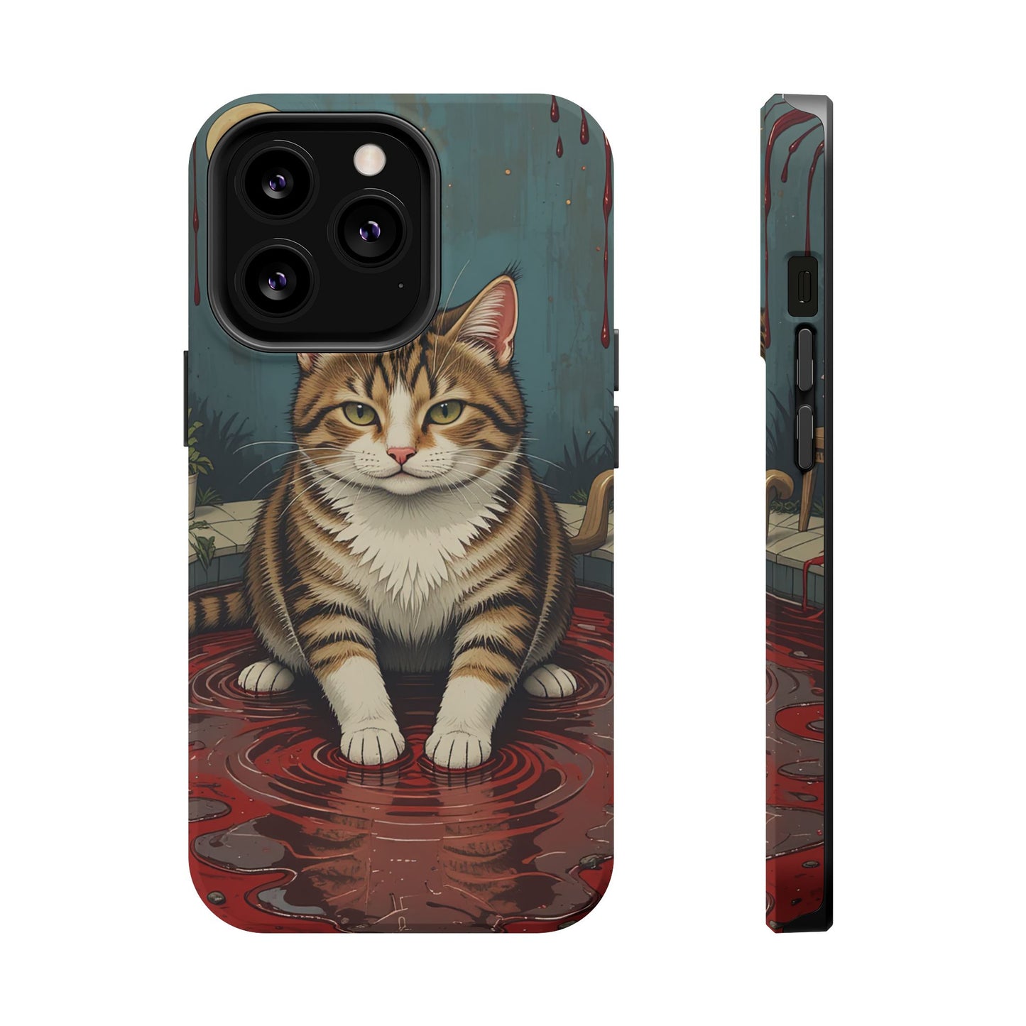 Playing Cat MagSafe® iPhone Tough Case Dual Layer Robust