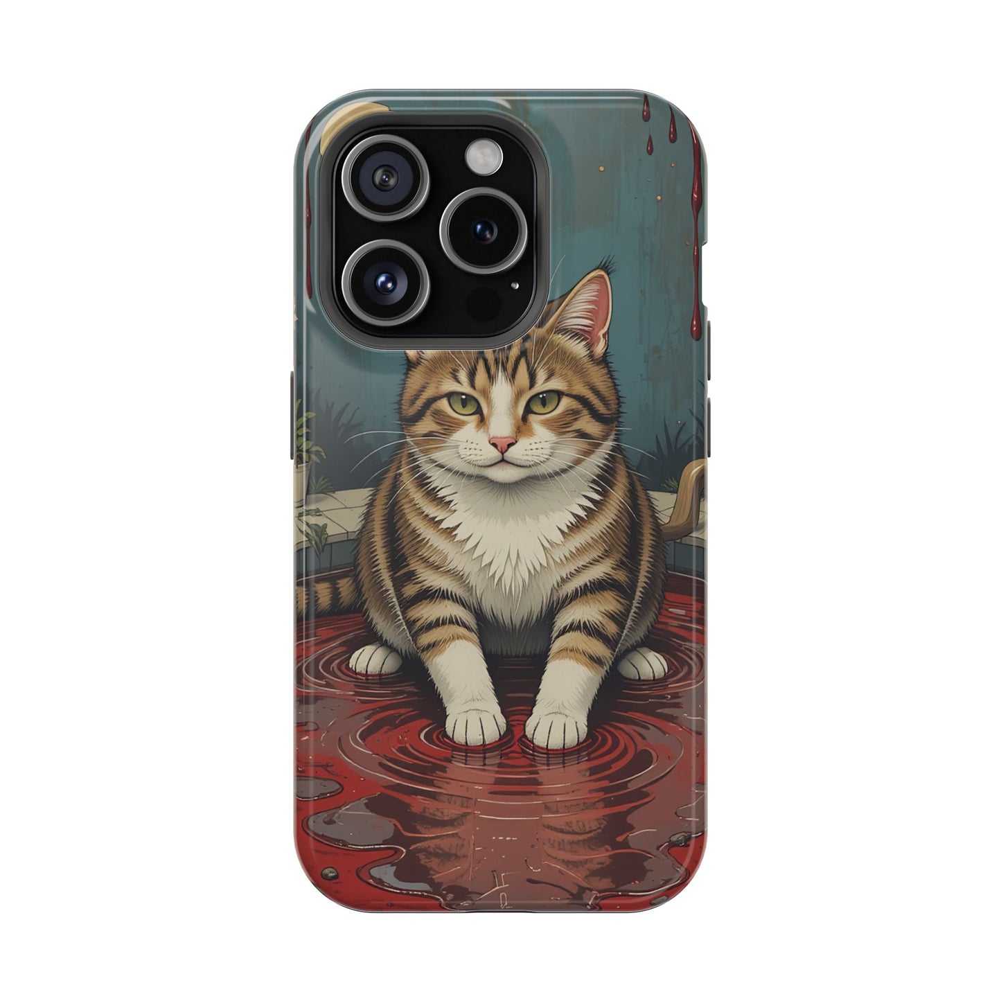 Playing Cat MagSafe® iPhone Tough Case Dual Layer Robust