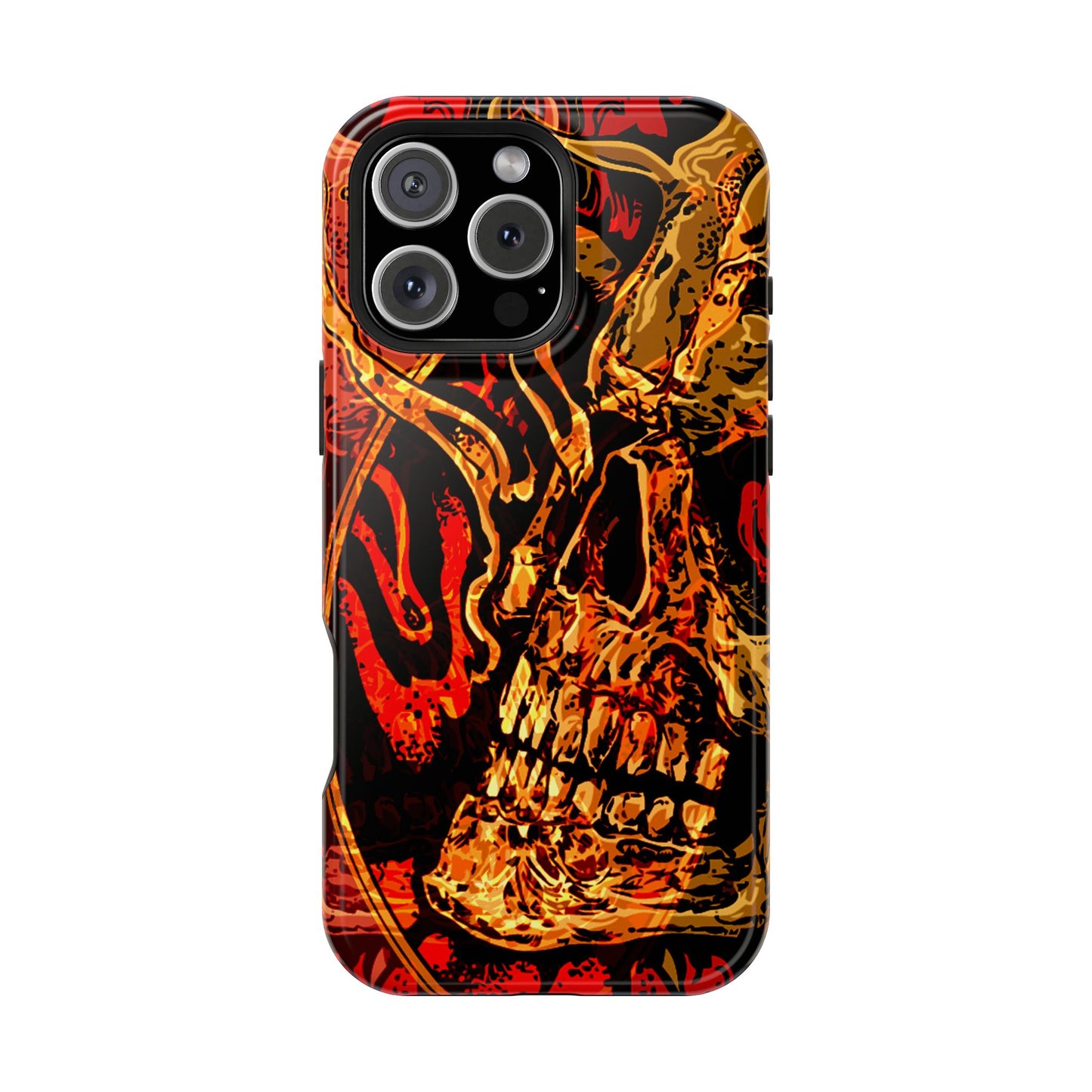 Skull Art MagSafe® iPhone Tough Case Dual Layer Robust