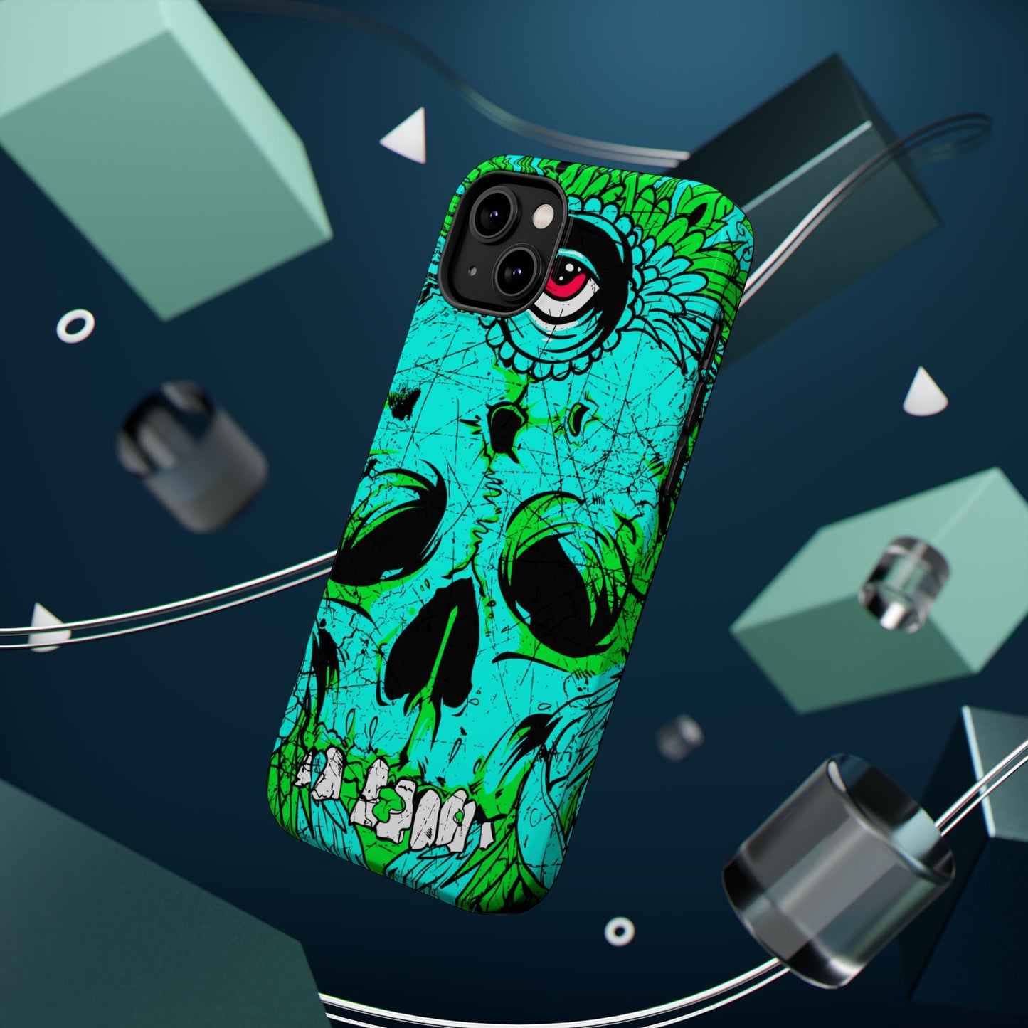 Skull Art MagSafe® iPhone Tough Case Dual Layer Robust