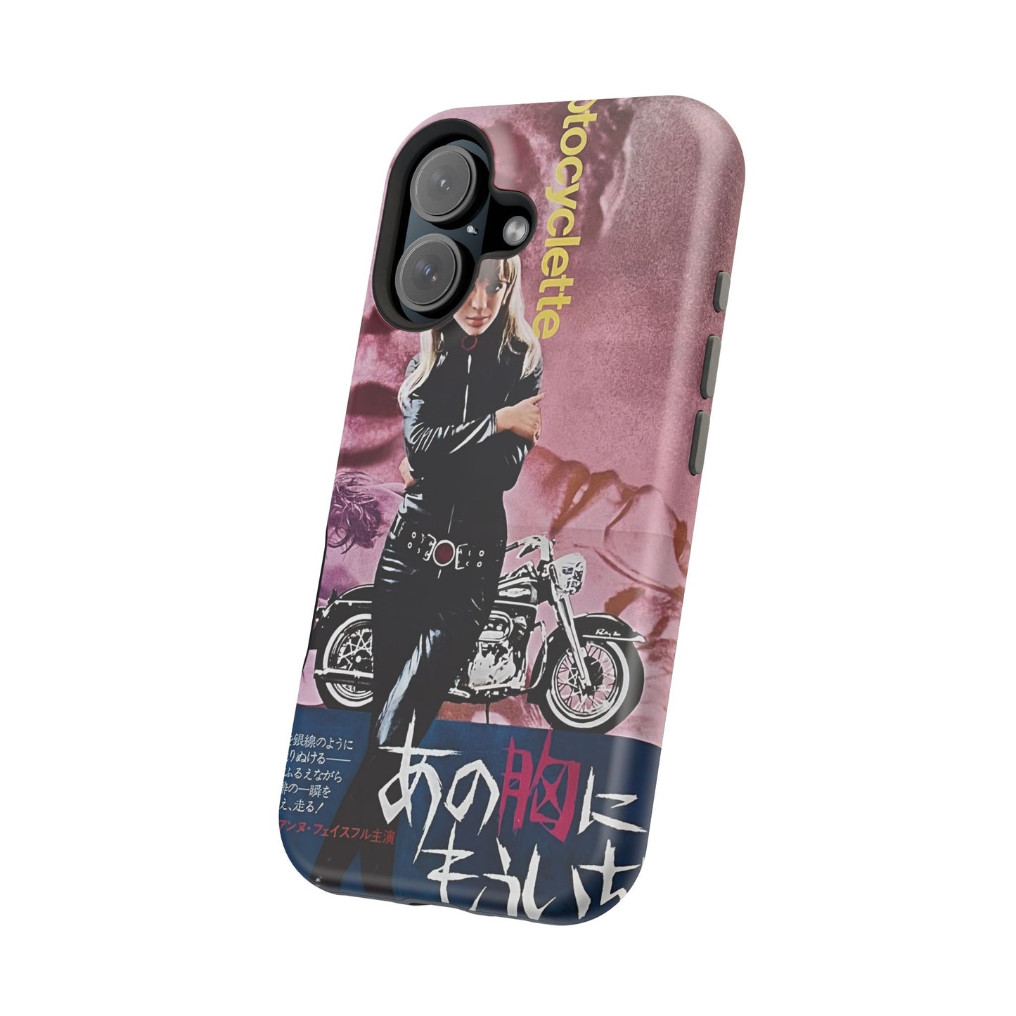 Girl on a Motorcycle MagSafe® iPhone Tough Case Dual Layer Robust