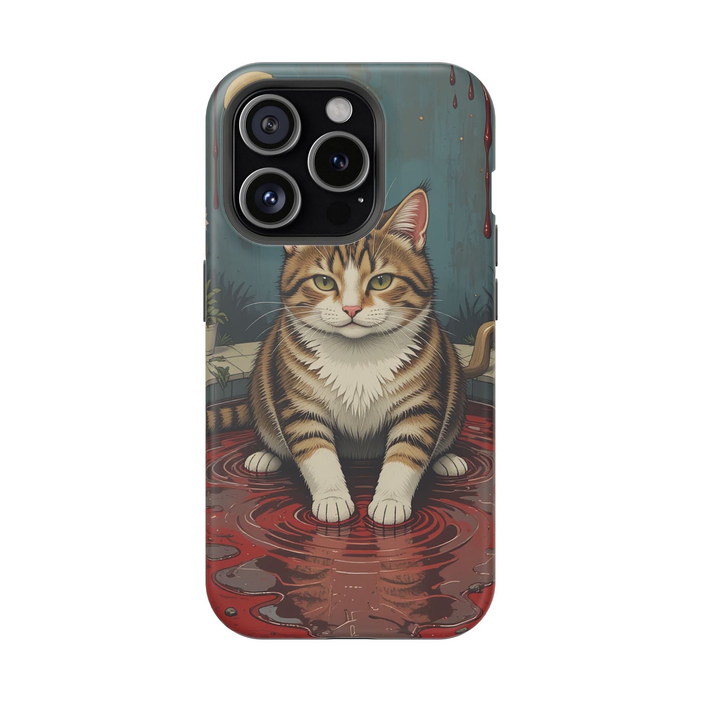 Playing Cat MagSafe® iPhone Tough Case Dual Layer Robust