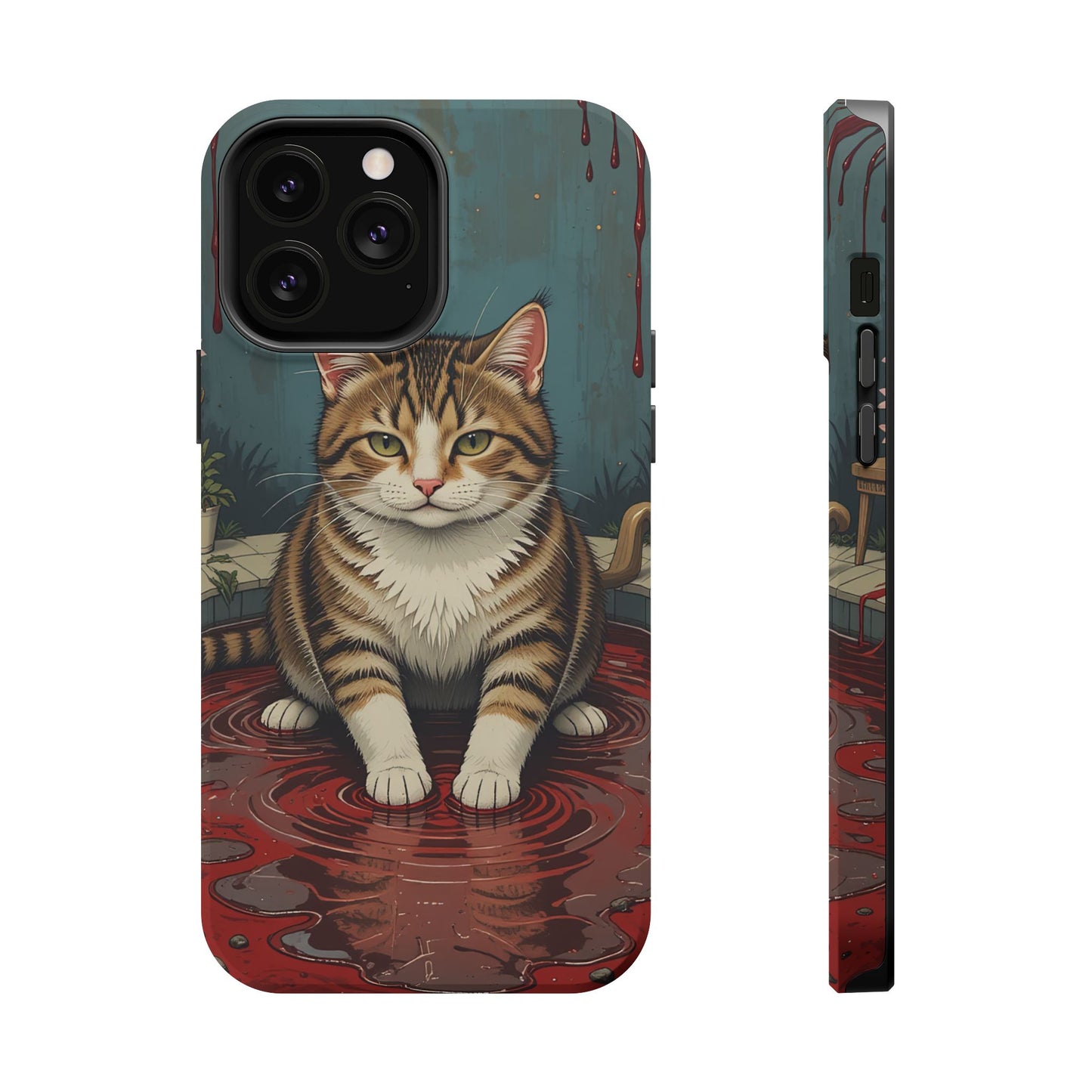 Playing Cat MagSafe® iPhone Tough Case Dual Layer Robust