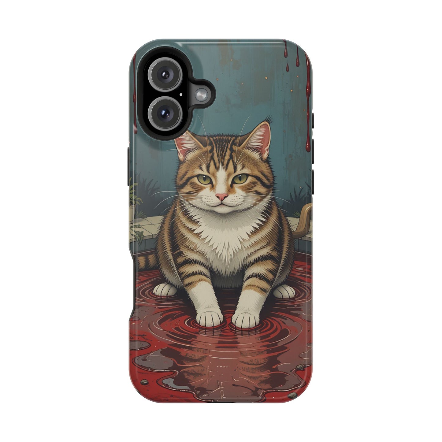 Playing Cat MagSafe® iPhone Tough Case Dual Layer Robust