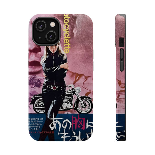 Girl on a Motorcycle MagSafe® iPhone Tough Case Dual Layer Robust