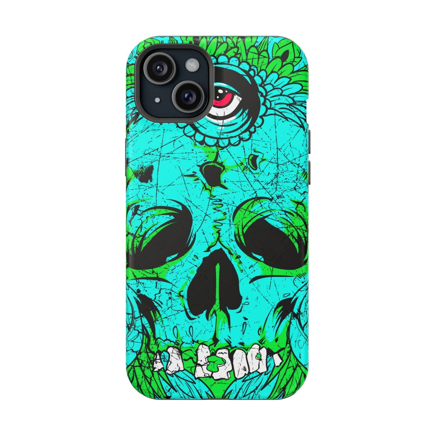 Skull Art MagSafe® iPhone Tough Case Dual Layer Robust