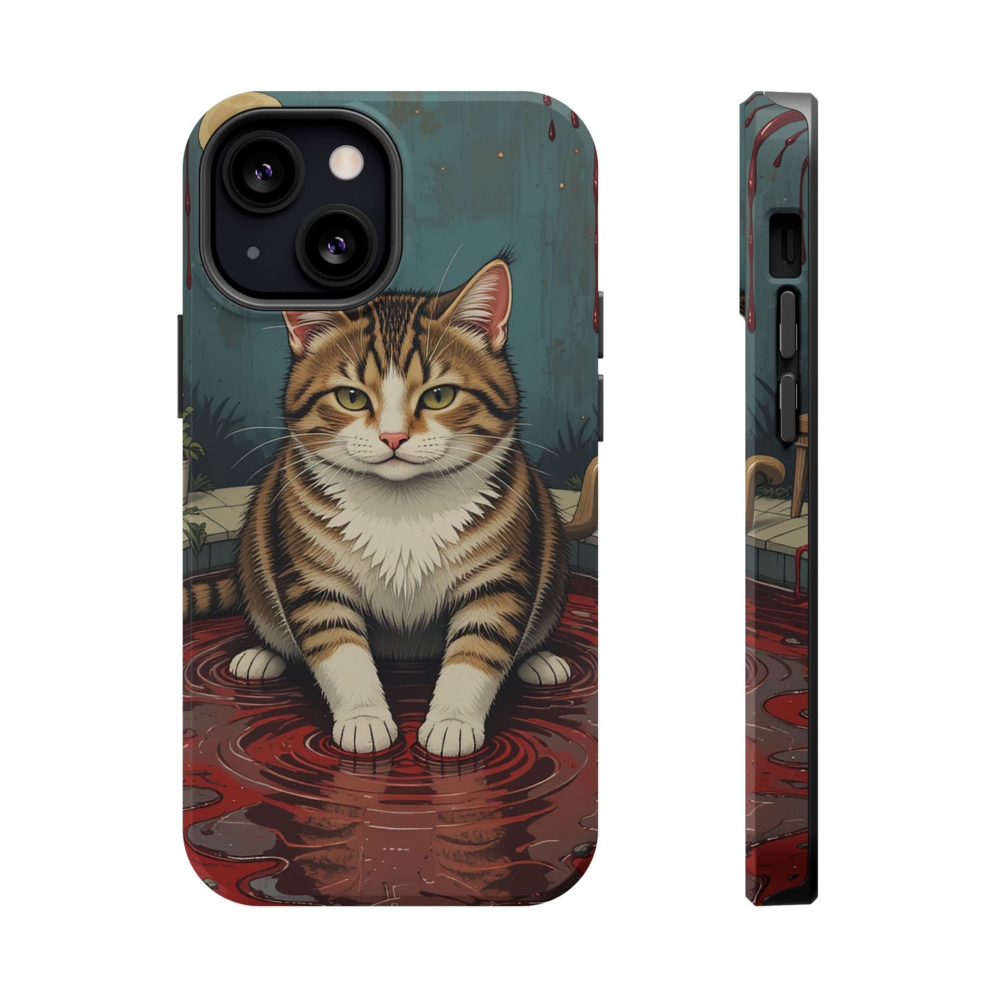 Playing Cat MagSafe® iPhone Tough Case Dual Layer Robust
