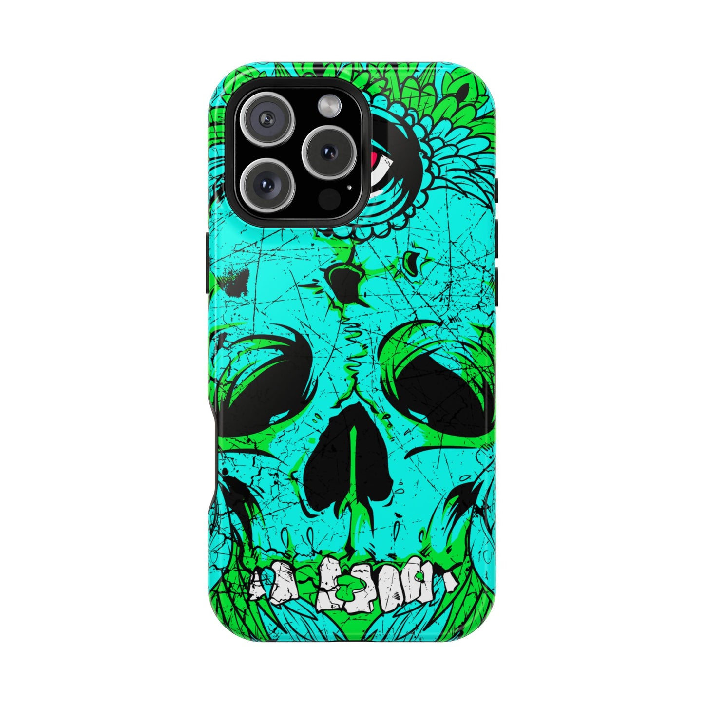 Skull Art MagSafe® iPhone Tough Case Dual Layer Robust