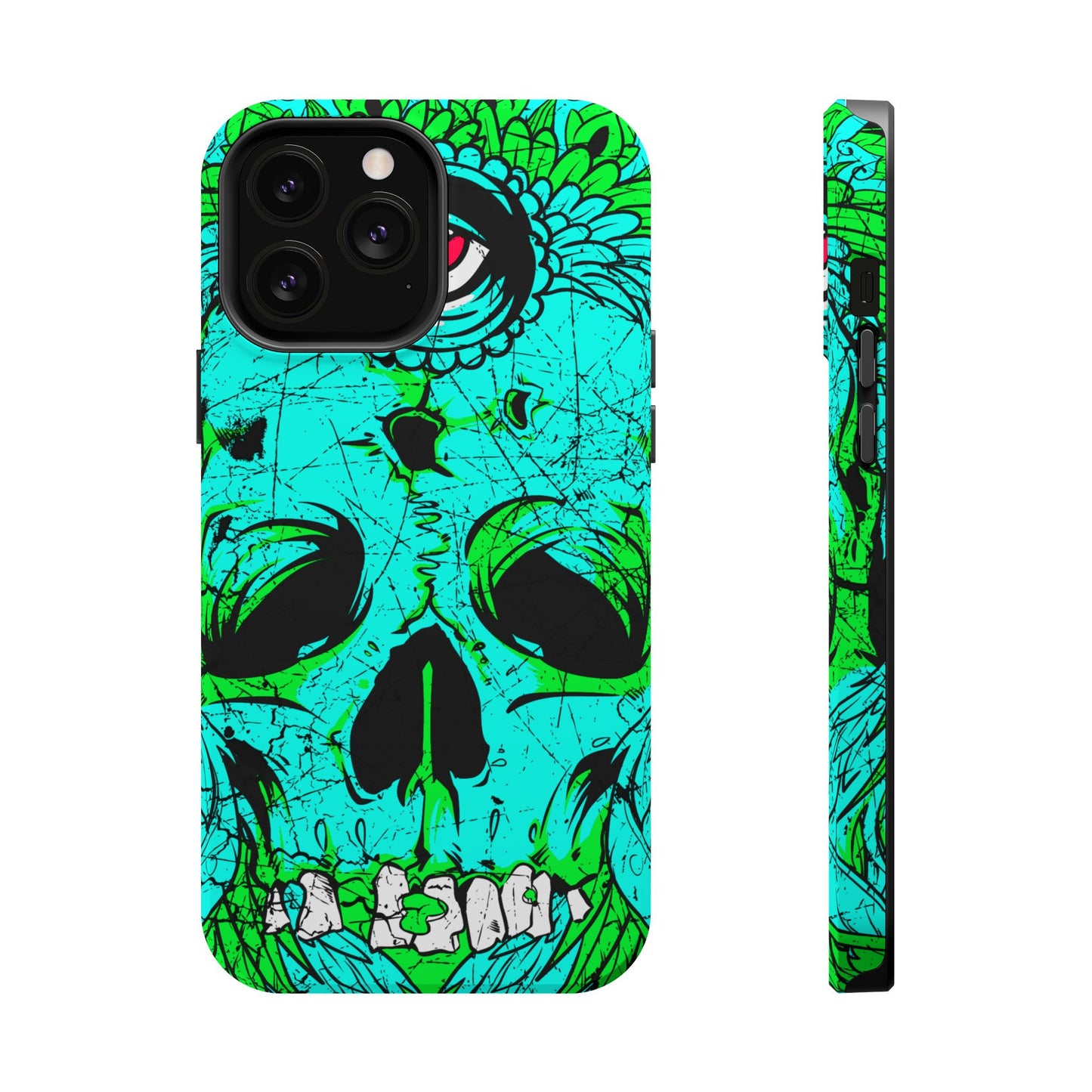 Skull Art MagSafe® iPhone Tough Case Dual Layer Robust