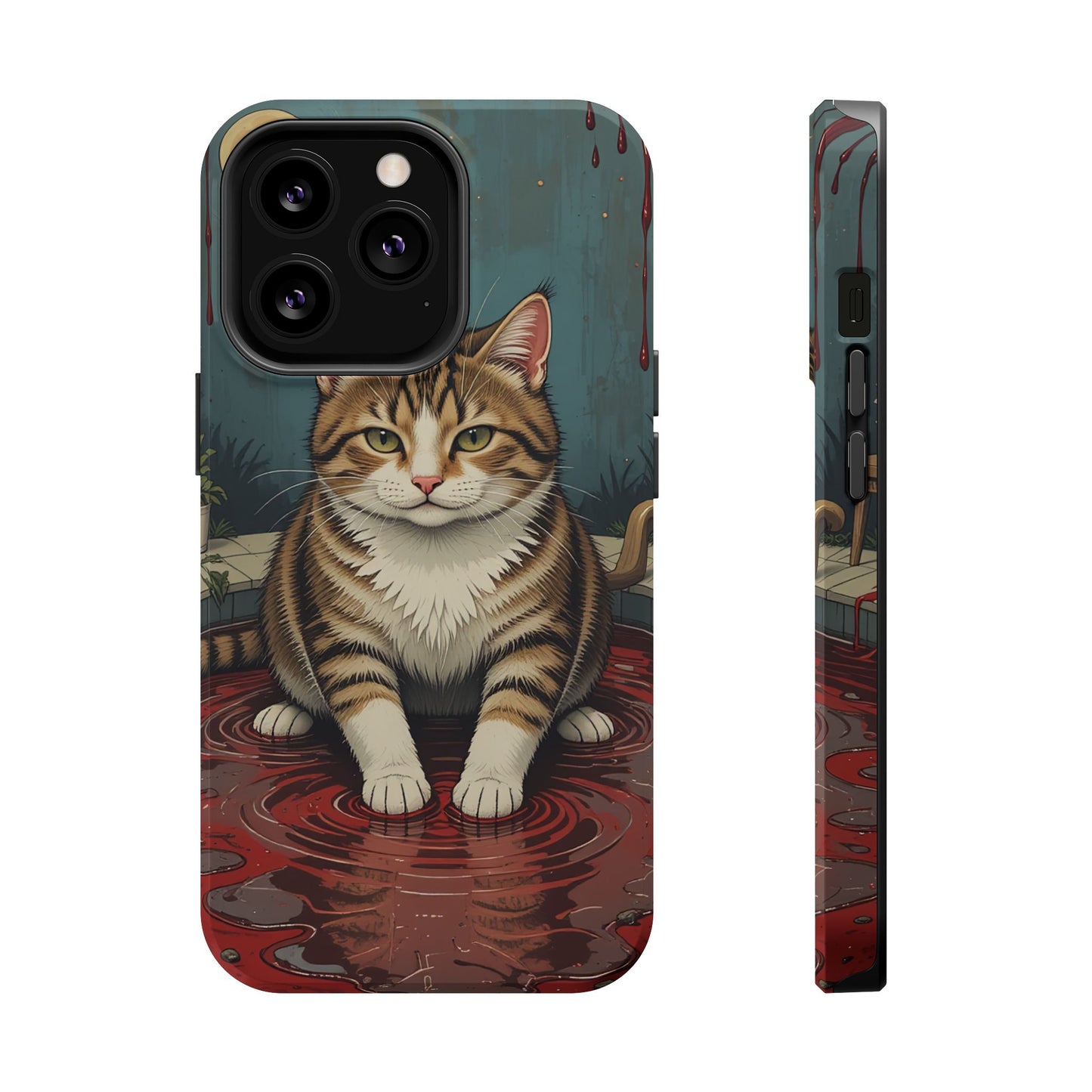 Playing Cat MagSafe® iPhone Tough Case Dual Layer Robust