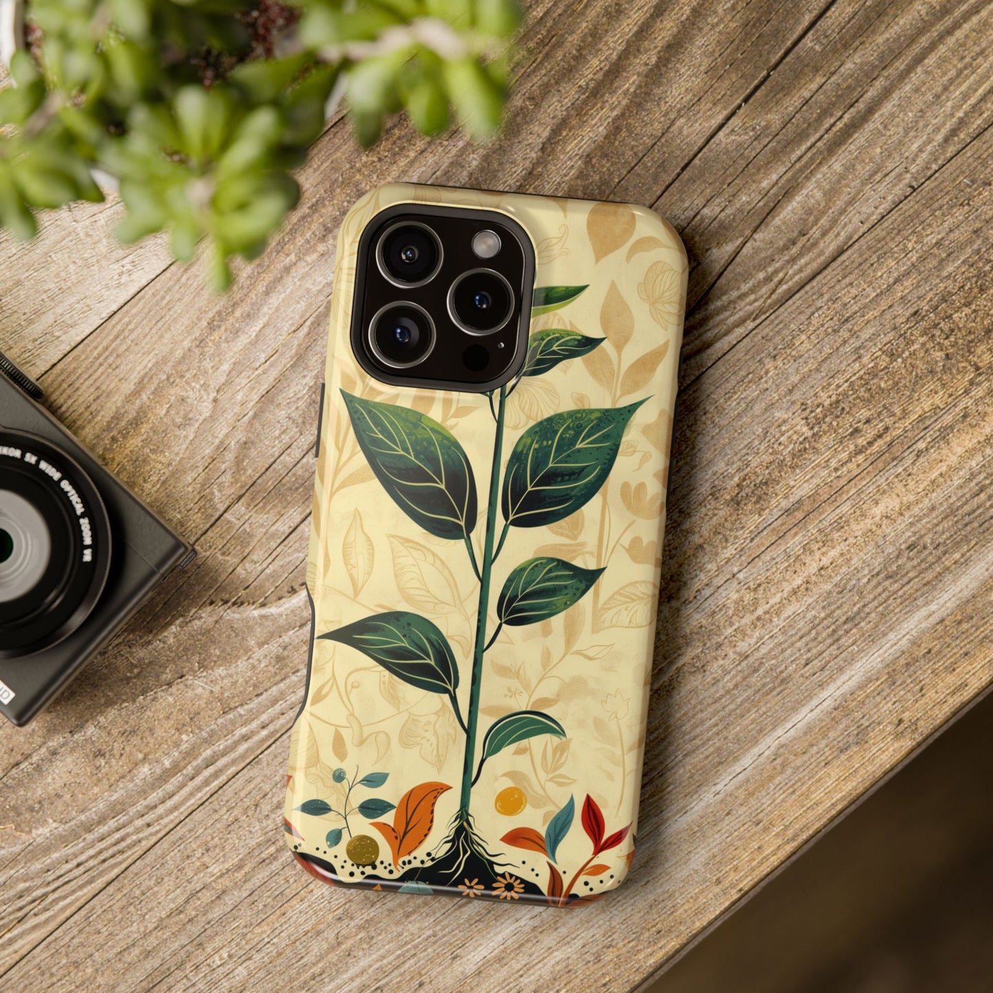 Plant Nature MagSafe® iPhone Tough Case Dual Layer Robust