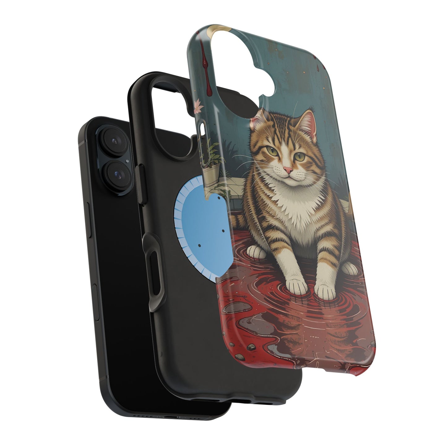 Playing Cat MagSafe® iPhone Tough Case Dual Layer Robust
