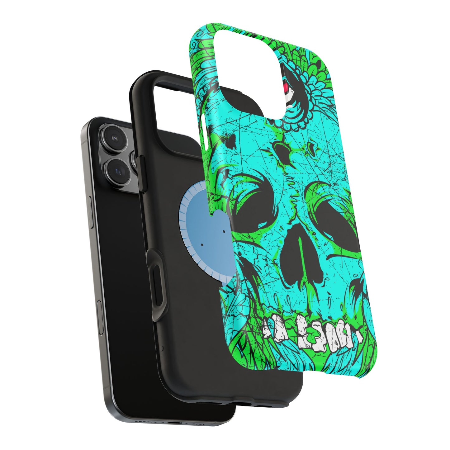 Skull Art MagSafe® iPhone Tough Case Dual Layer Robust