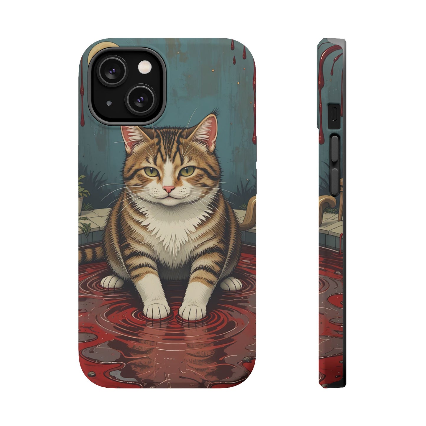 Playing Cat MagSafe® iPhone Tough Case Dual Layer Robust