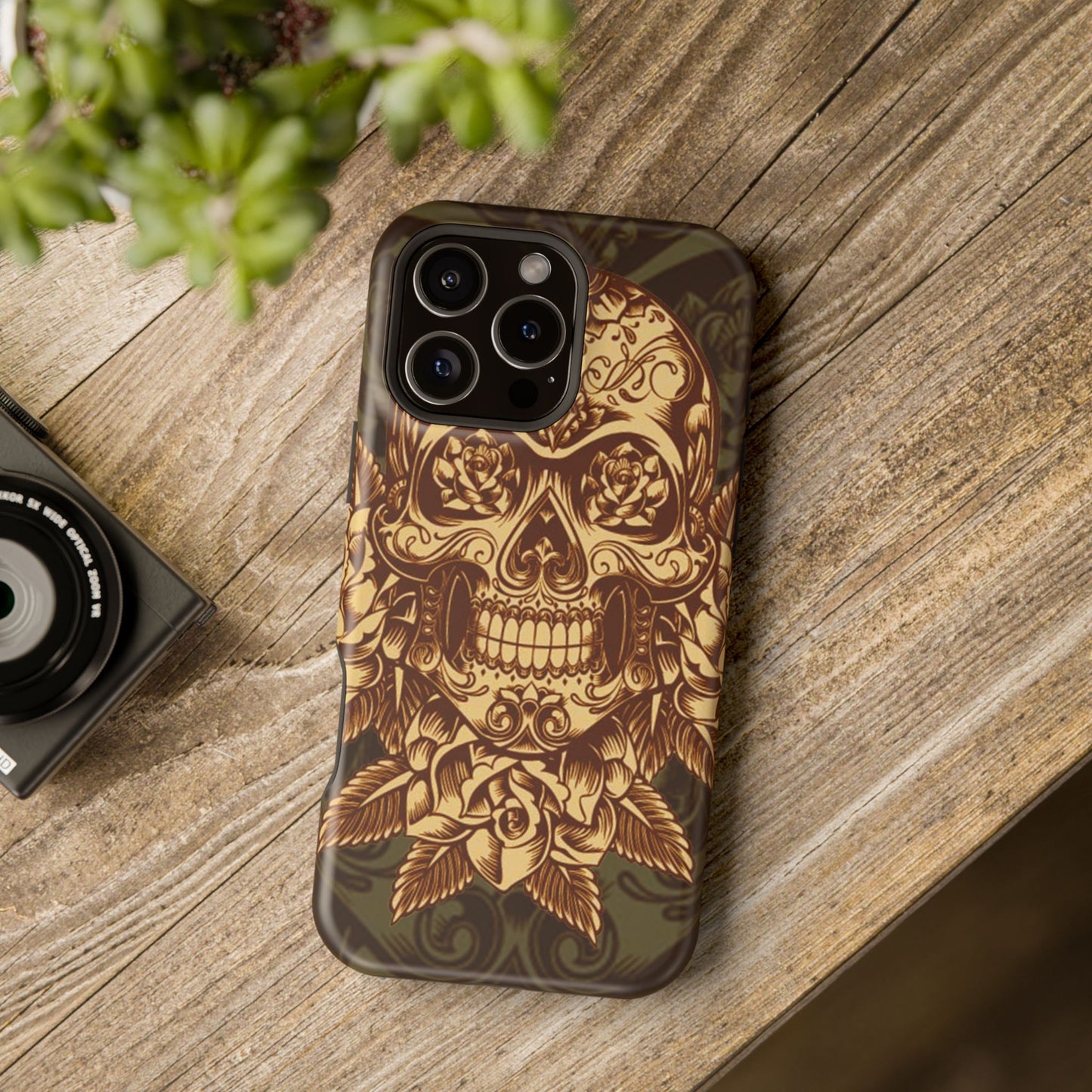 Skull Art MagSafe® iPhone Tough Case Dual Layer Robust