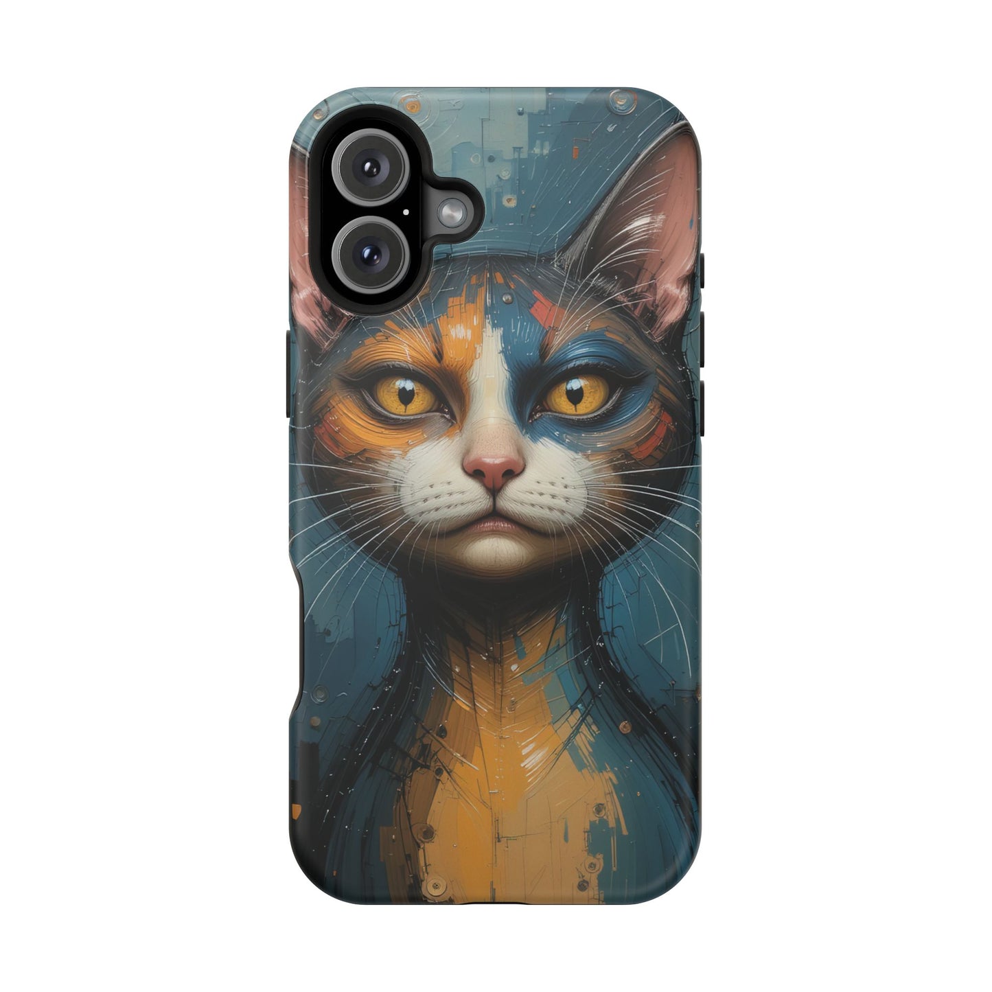 Cat Painting MagSafe® iPhone Tough Case Dual Layer Robust