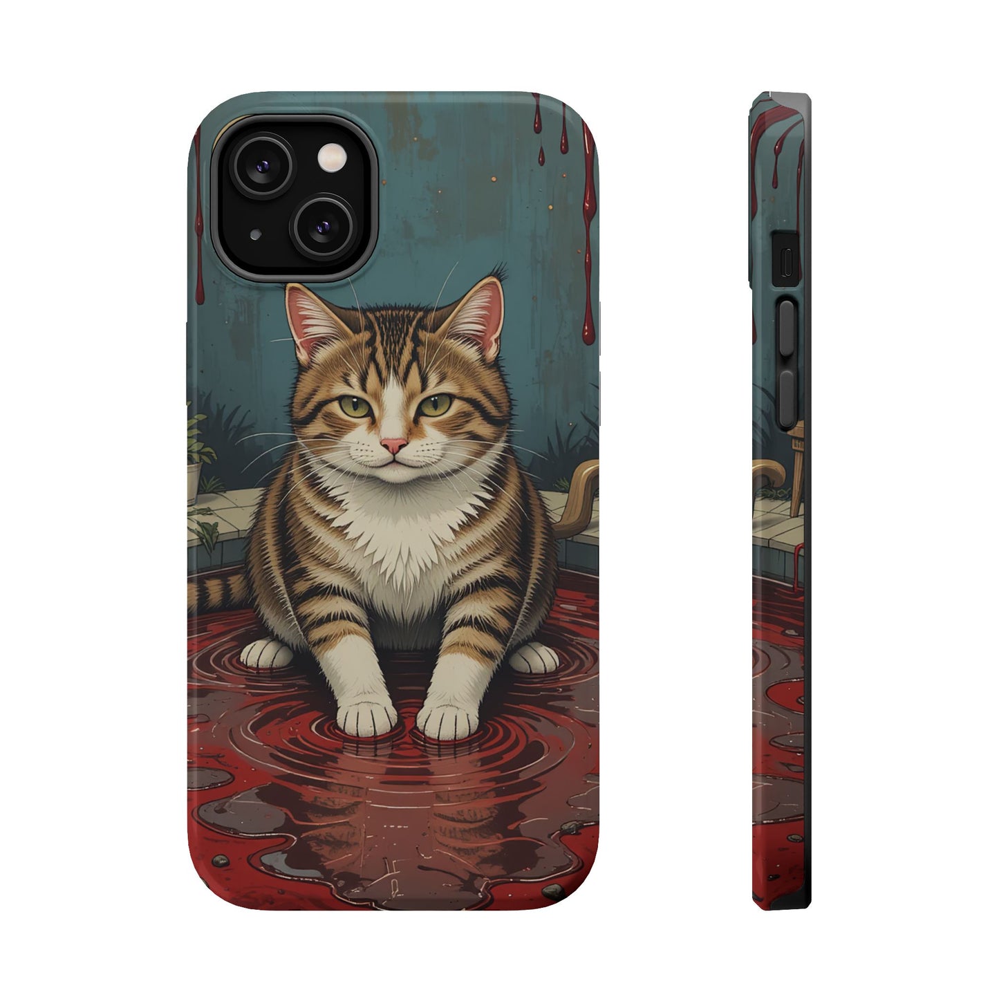 Playing Cat MagSafe® iPhone Tough Case Dual Layer Robust