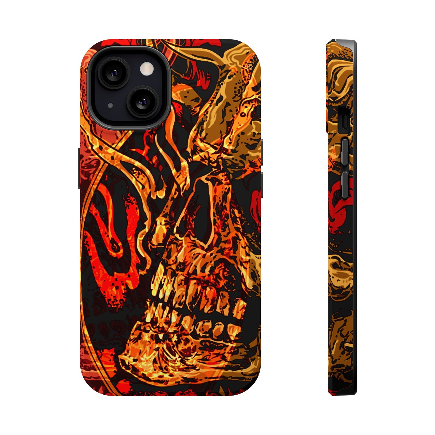 Skull Art MagSafe® iPhone Tough Case Dual Layer Robust