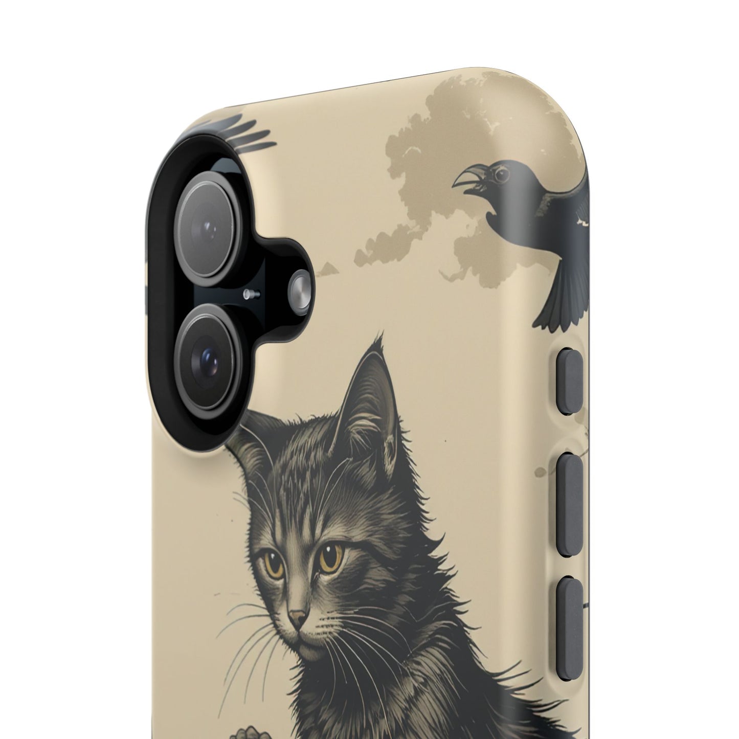 Black Cat MagSafe® iPhone Tough Case Dual Layer Robust