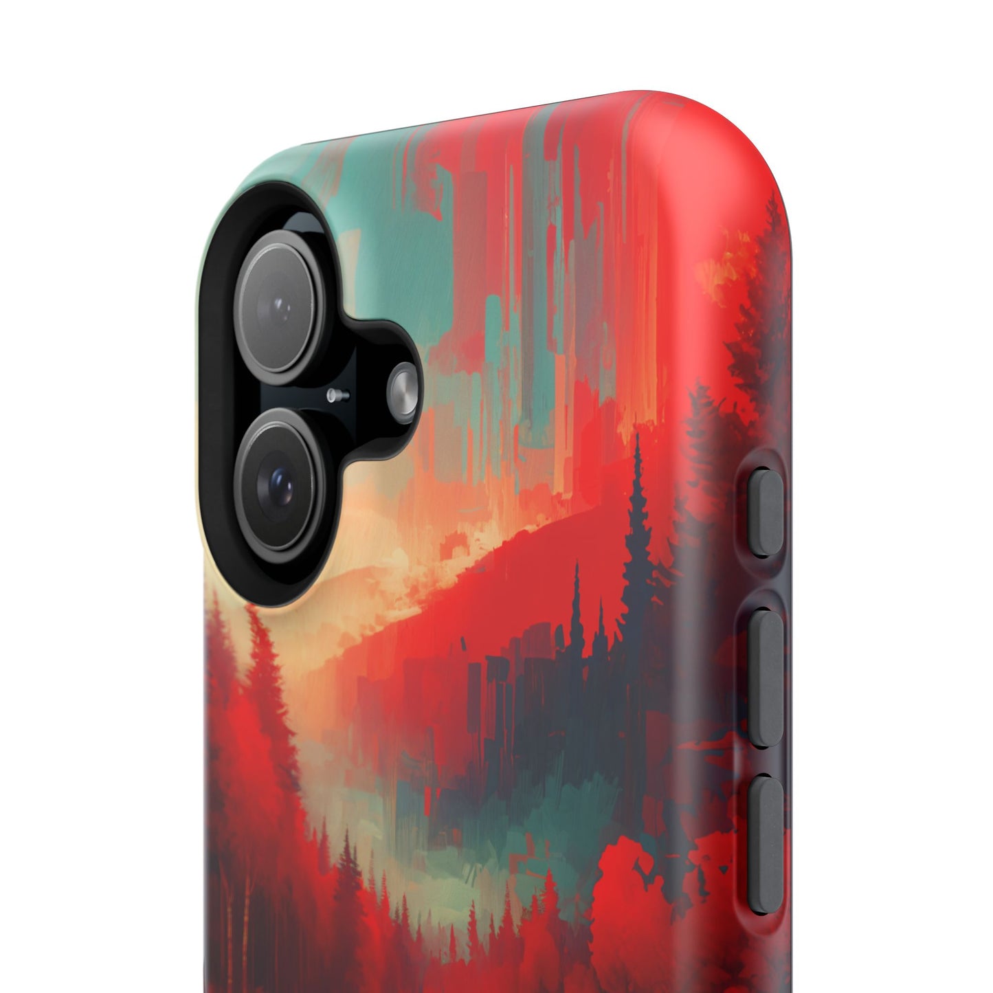 Red Nature MagSafe® iPhone Tough Case Dual Layer Robust