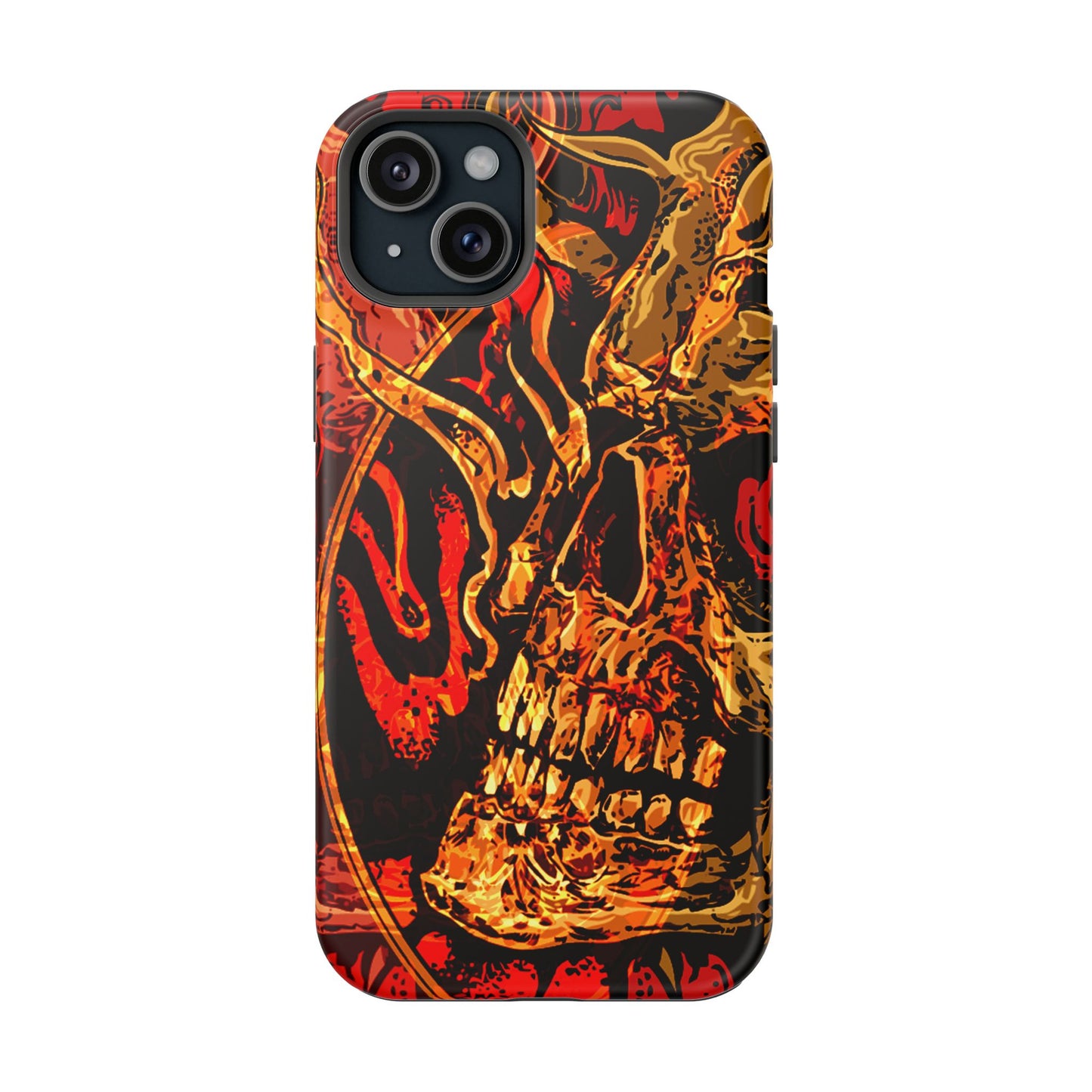 Skull Art MagSafe® iPhone Tough Case Dual Layer Robust