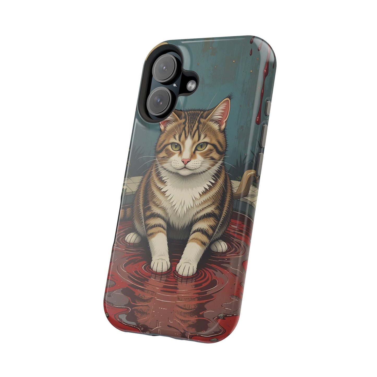 Playing Cat MagSafe® iPhone Tough Case Dual Layer Robust